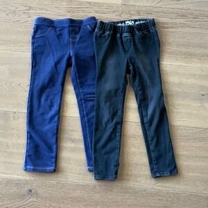 Kids' Black and Blue Leggings